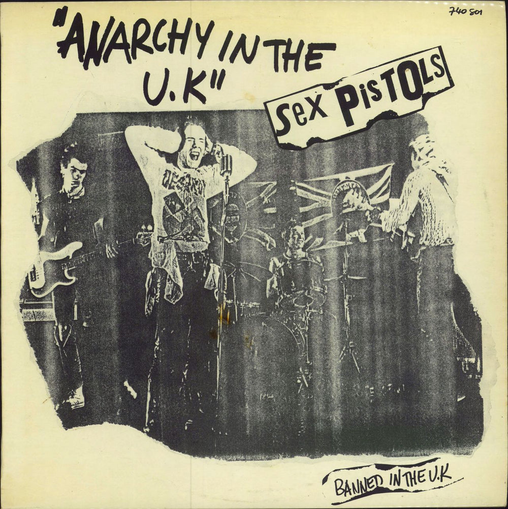 Sex Pistols Anarchy In The UK - VG French 12" vinyl single (12 inch record / Maxi-single) 740501