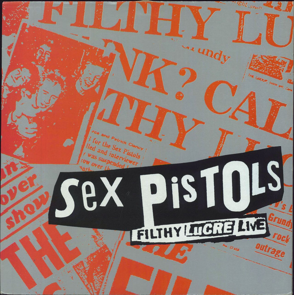 Sex Pistols Filthy Lucre Live UK vinyl LP album (LP record) VUSLP116