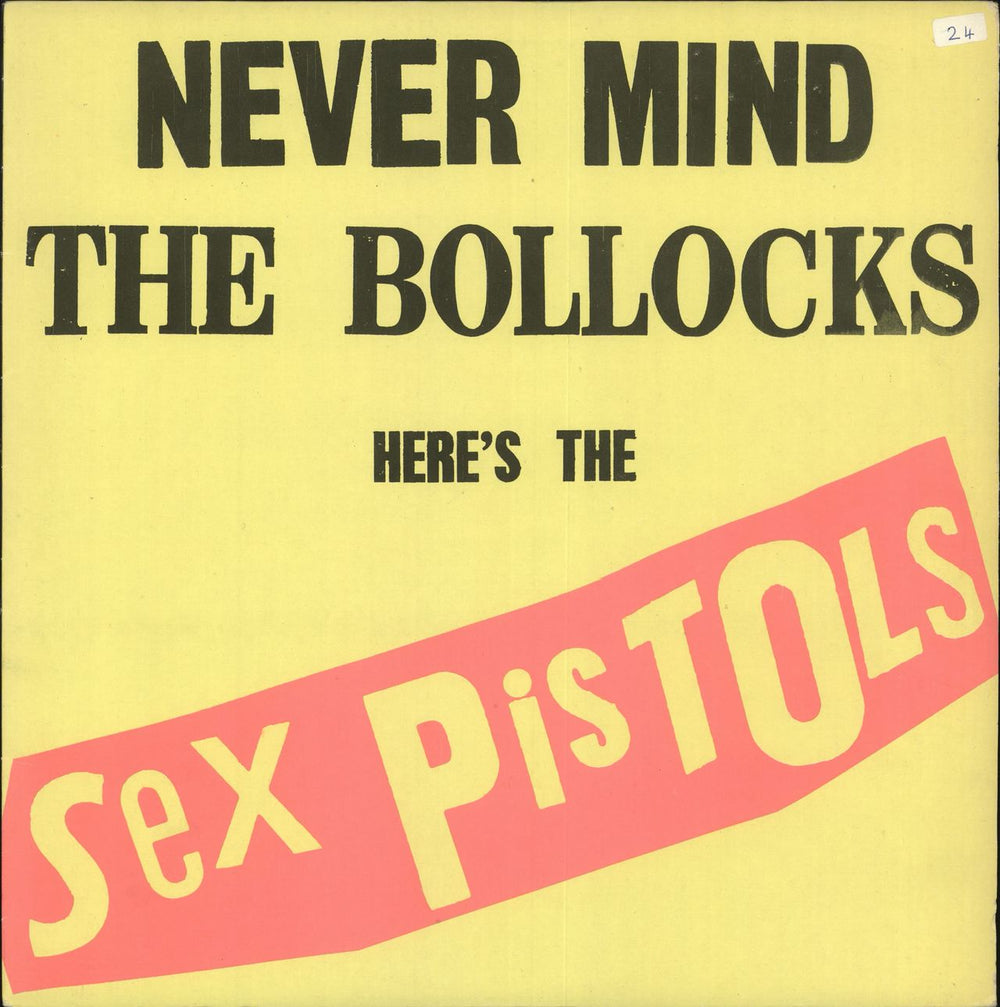 Sex Pistols Never Mind The Bollocks - 1st - VG UK vinyl LP album (LP record) V2086