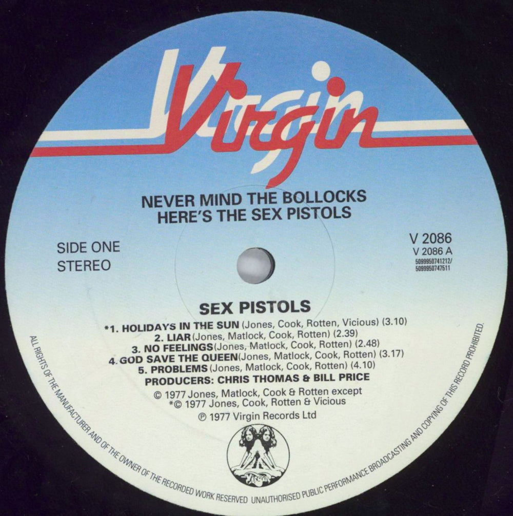 Sex Pistols Never Mind The Bollocks - 30th Anniversary UK vinyl LP album (LP record) SEXLPNE674733