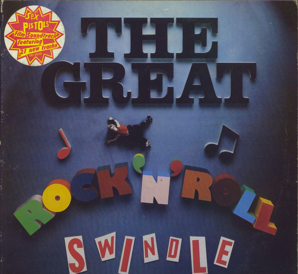 Sex Pistols The Great Rock 'N' Roll Swindle - Stickered - VG UK 2-LP vinyl record set (Double LP Album) VD2510