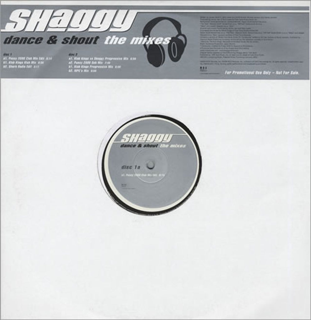 Shaggy Dance & Shout - The Mixes UK Promo 12" vinyl single (12 inch record / Maxi-single) SHAGGYPRO3