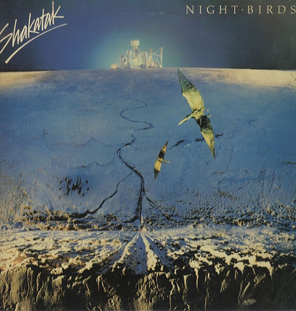 Shakatak Night Birds + Poster UK vinyl LP album (LP record) POLS1059