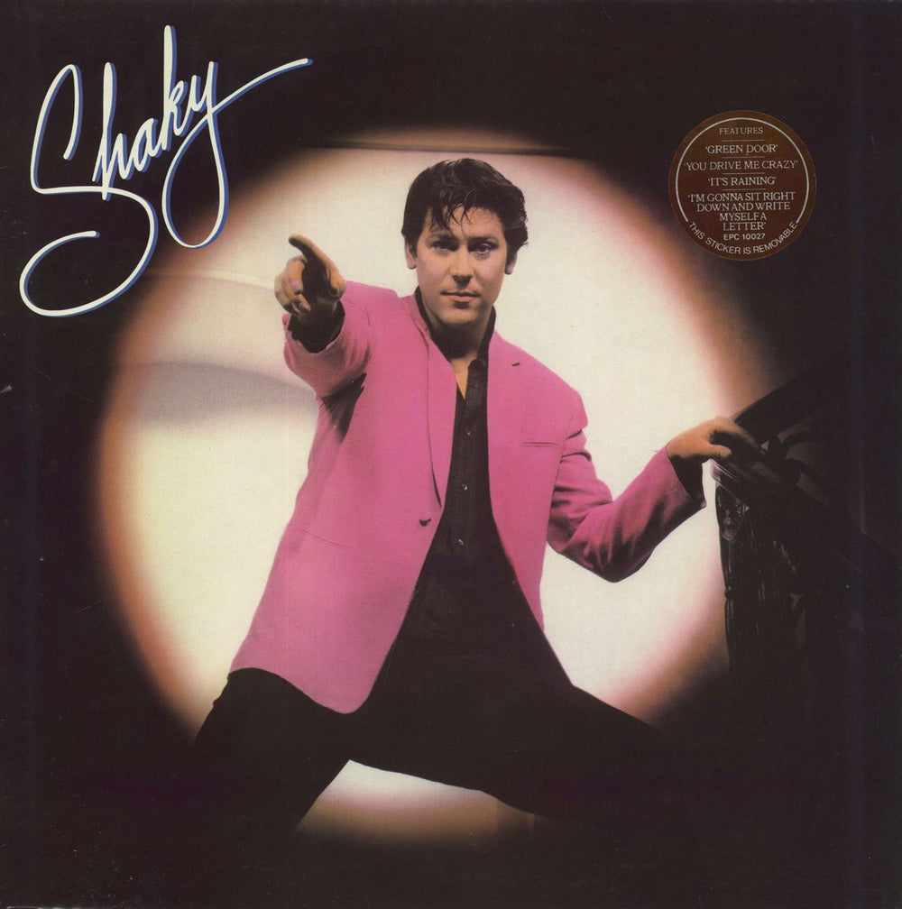 Shakin' Stevens Shaky - Stickered sleeve UK vinyl LP album (LP record) EPC10027