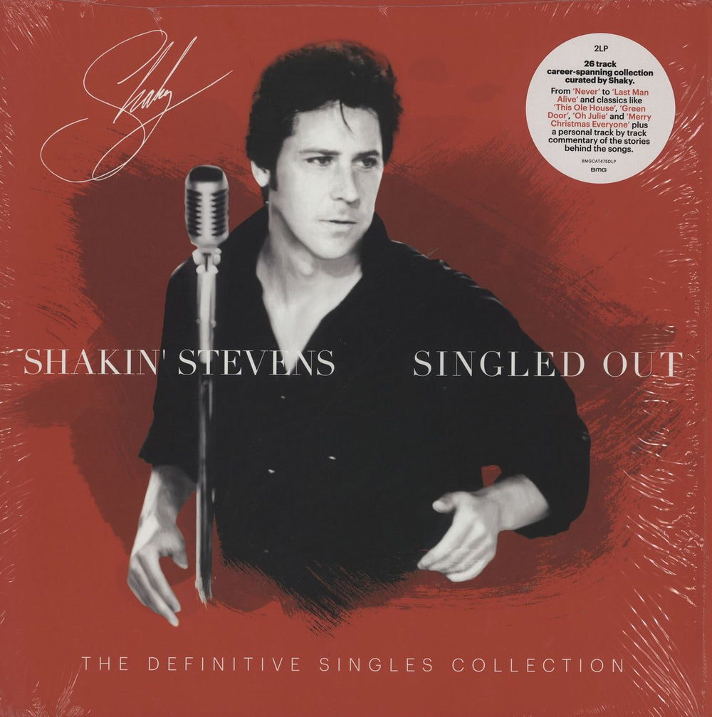 Shakin' Stevens Singled Out: The Definitive Collection + Shrink UK 2-LP vinyl record set (Double LP Album) BMGCAT475DLP