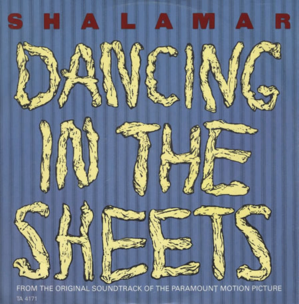 Shalamar Dancing In The Sheets - gold stamp UK 12" vinyl single (12 inch record / Maxi-single) TA4171