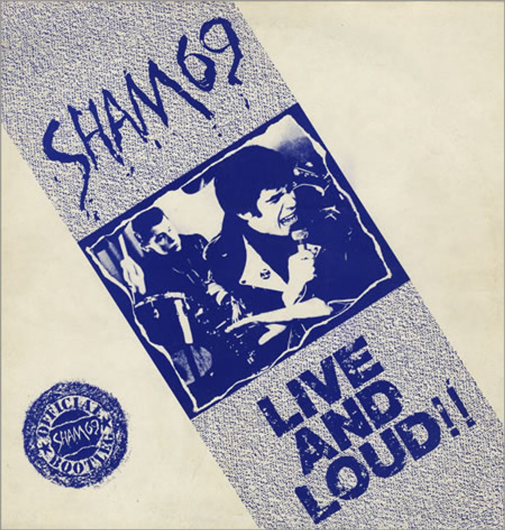 Sham 69 Live And Loud UK vinyl LP album (LP record) LINKLP04