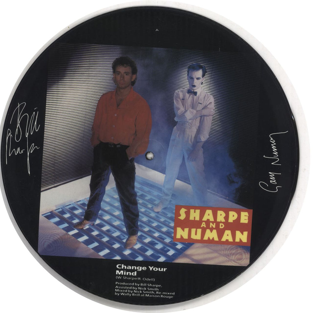 Sharpe & Numan Change Your Mind UK 12" vinyl picture disc (12 inch picture record) POPX722