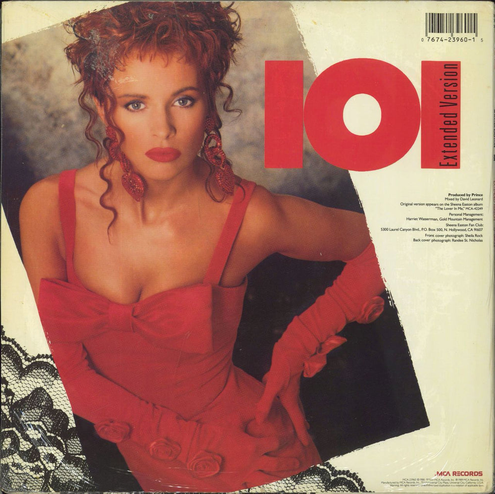 Sheena Easton One O One US 12" vinyl single (12 inch record / Maxi-single) 076742396015