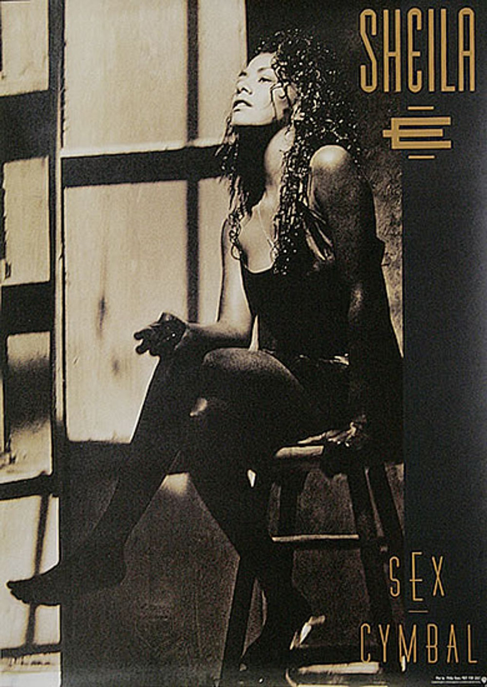 Sheila E Sex Cymbal Japanese Promo poster PROMO POSTER