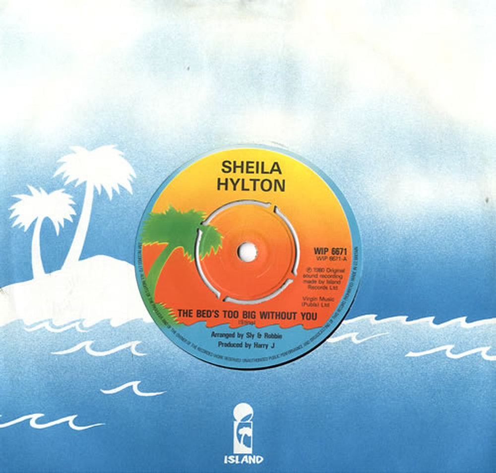 Sheila Hylton The Bed's Too Big Without You UK 7" vinyl single (7 inch record / 45) WIP6671