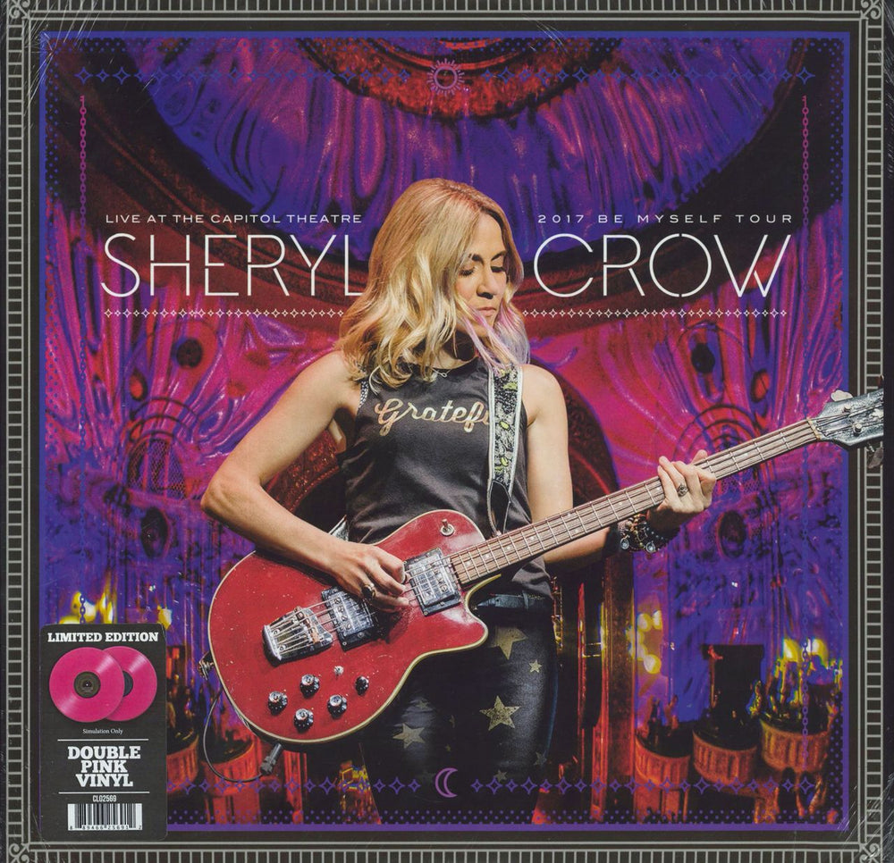 Sheryl Crow Live At The Capitol Theatre 2017 Be Myself Tour - Pink Vinyl US 2-LP vinyl record set (Double LP Album) CL02569