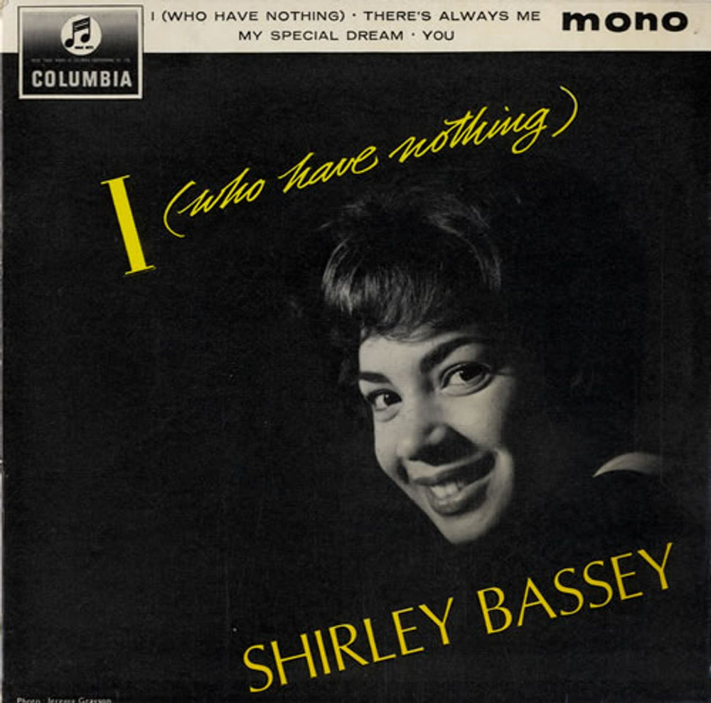 Shirley Bassey I (Who Have Nothing) EP UK 7" vinyl single (7 inch record / 45) SEG8296