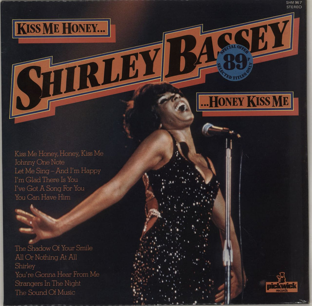 Shirley Bassey Kiss me Honey . . . Honey Kiss Me UK vinyl LP album (LP record) SHM967