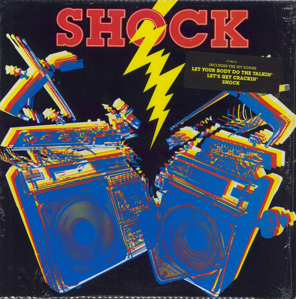 Shock Shock - stickered shrink US vinyl LP album (LP record) F-9613