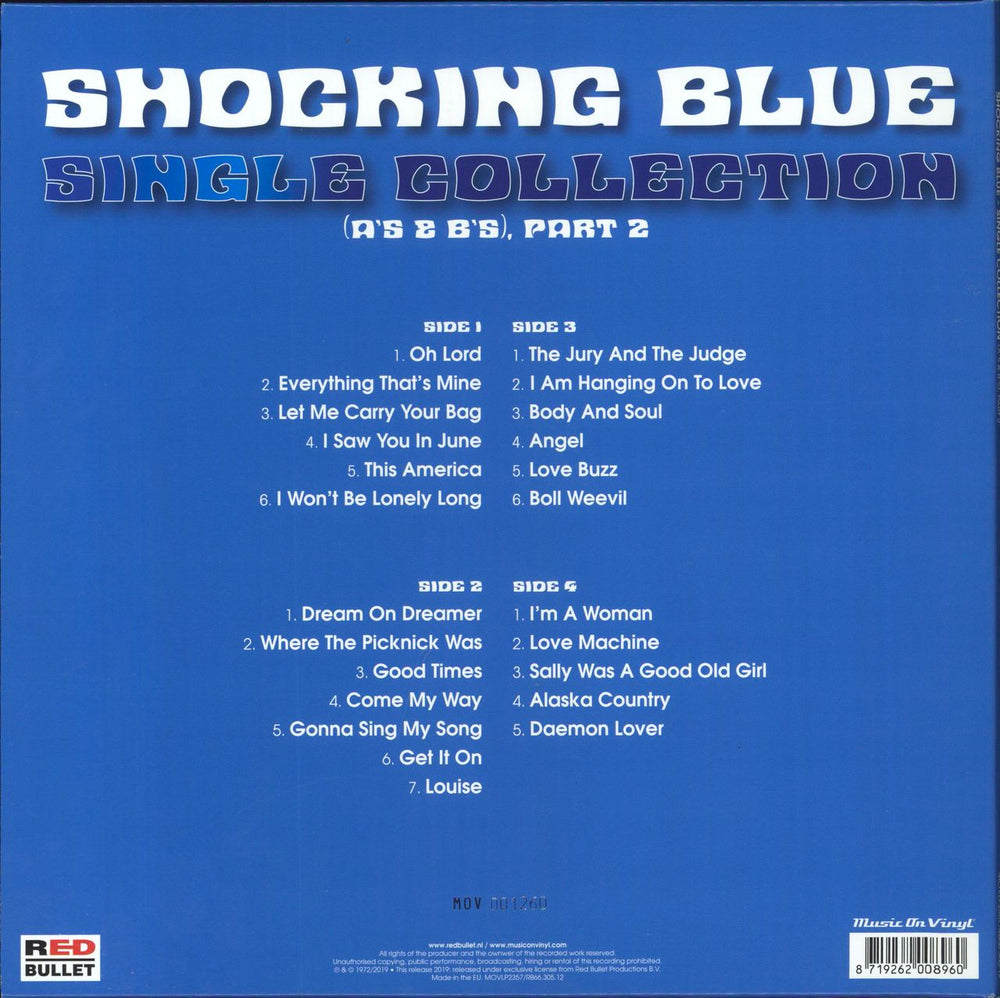 Shocking Blue Single Collection(A'S & B'S,Part 2) Dutch 2-LP vinyl record set (Double LP Album) 8719262008960