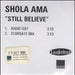 Shola Ama Still Believe UK Promo CD-R acetate CD ACETATE