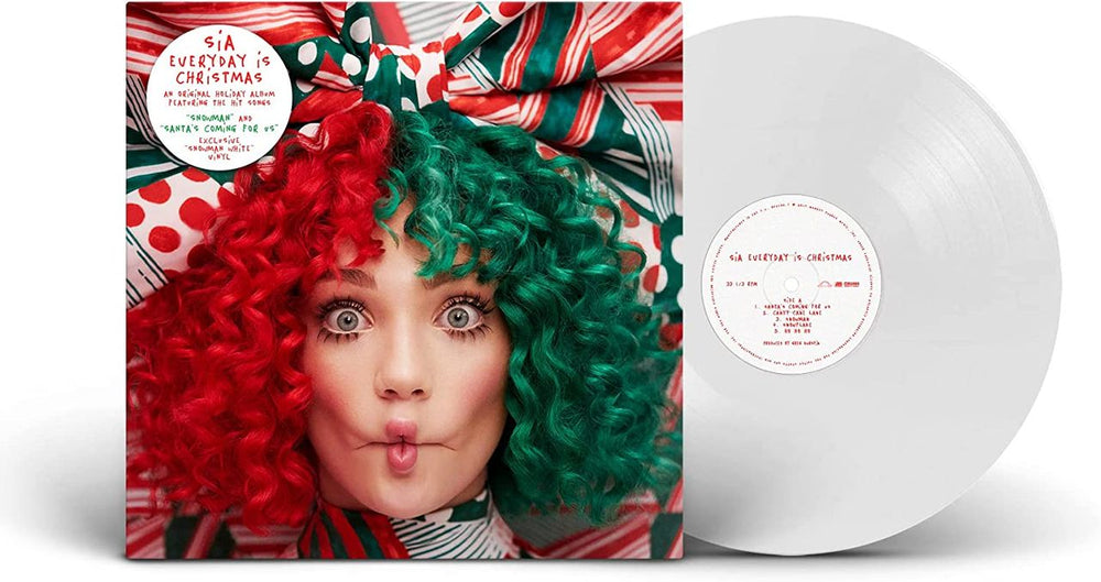 Sia Everyday Is Christmas - Snowman White Vinyl - Sealed UK vinyl LP album (LP record) 075678638299