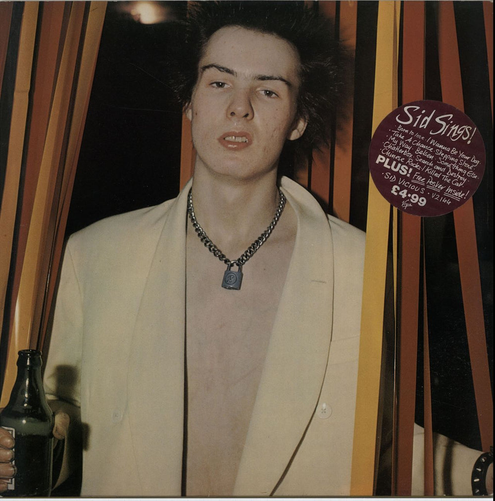 Sid Vicious Sid Sings UK vinyl LP album (LP record) V2144