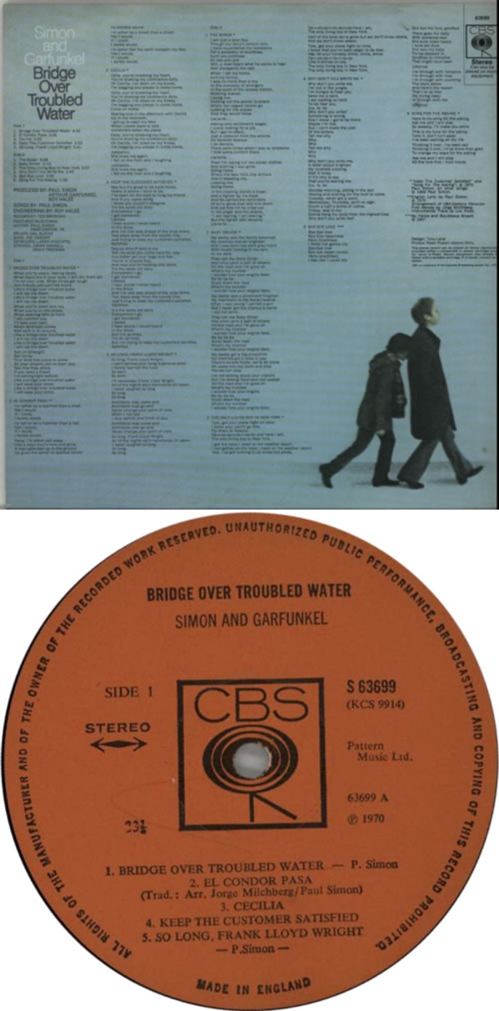 Simon & Garfunkel Bridge Over Troubled Water - 1st - Fr Lam UK vinyl LP album (LP record) SGFLPBR612838