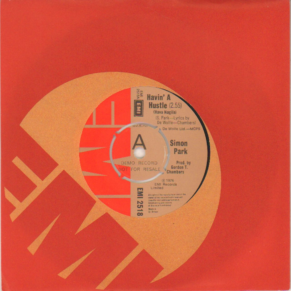 Simon Park Havin' A Hustle (Hava Nagila) UK Promo 7" vinyl single (7 inch record / 45) EMI2518