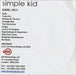 Simple Kid Album - SK1 UK Promo CD-R acetate CD-R ACETATE