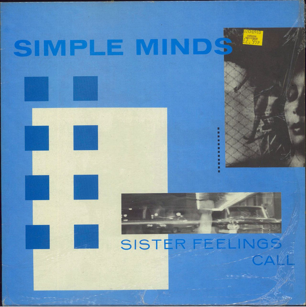 Simple Minds Sister Feelings Call-open shrink UK vinyl LP album (LP record) OVED2