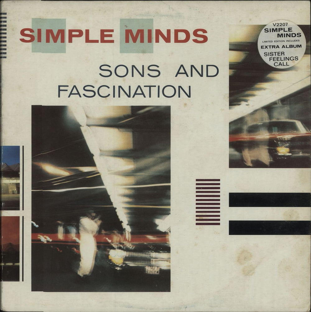 Simple Minds Sons And Fascination / Sister Feelings Call - EX UK 2-LP vinyl record set (Double LP Album) SIM2LSO610452