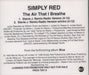 Simply Red The Air That I Breathe US Promo CD single (CD5 / 5") PRCD7331-2