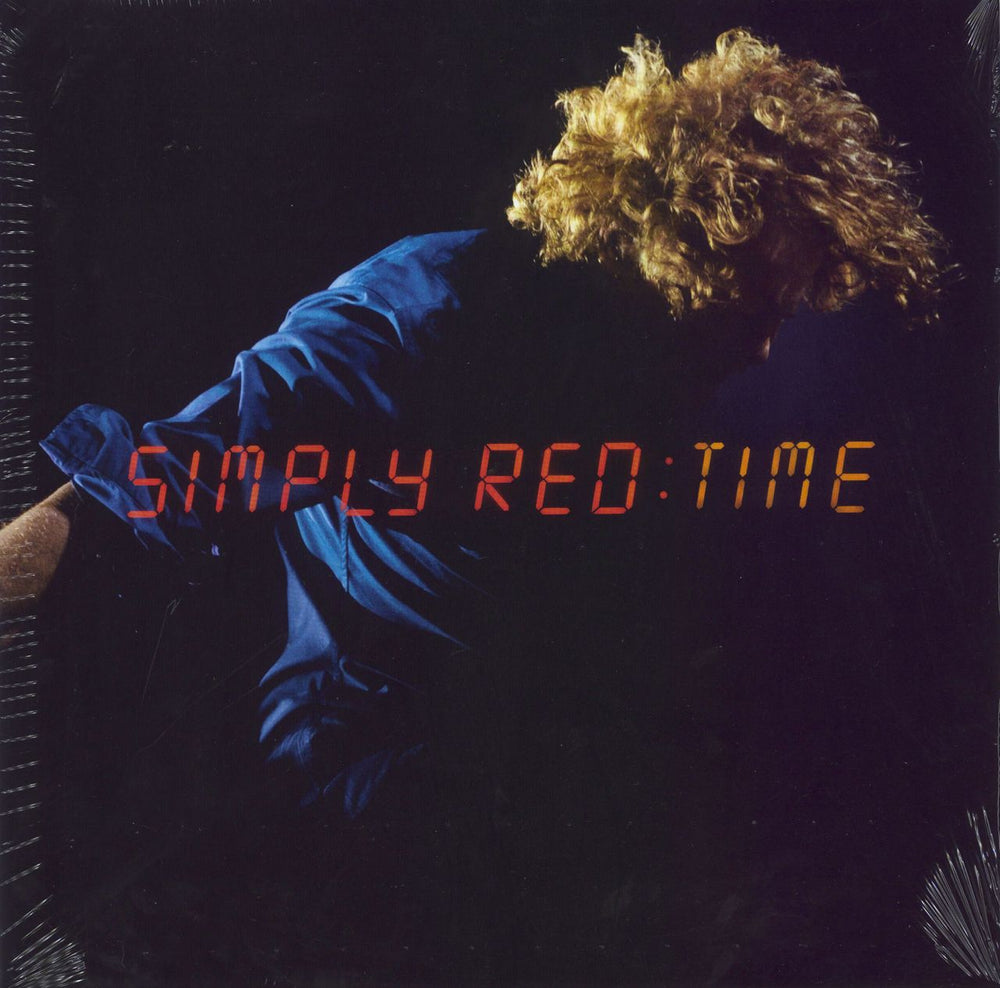 Simply Red Time - Red Vinyl - Sealed + Autographed Print UK vinyl LP album (LP record) 5054197429996