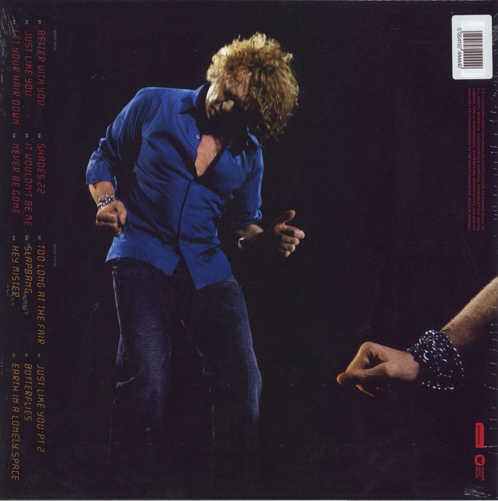 Simply Red Time - Red Vinyl - Sealed + Autographed Print UK vinyl LP album (LP record) 5054197444449