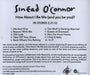 Sinead O'Connor How About I Be Me (And You Be You)? US Promo CD-R acetate CDRACETATE