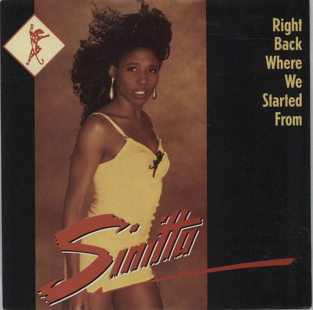 Sinitta Right Back Where We Started From UK 7" vinyl single (7 inch record / 45) FAN18