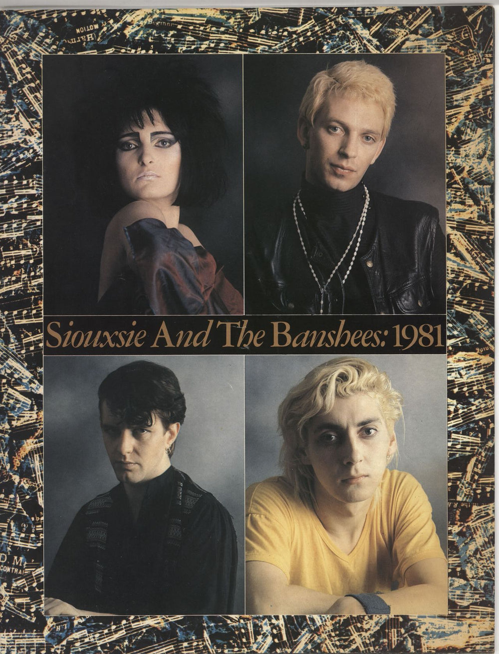 Siouxsie & The Banshees 1981 Tour Programme UK tour programme TOUR PROGRAMME