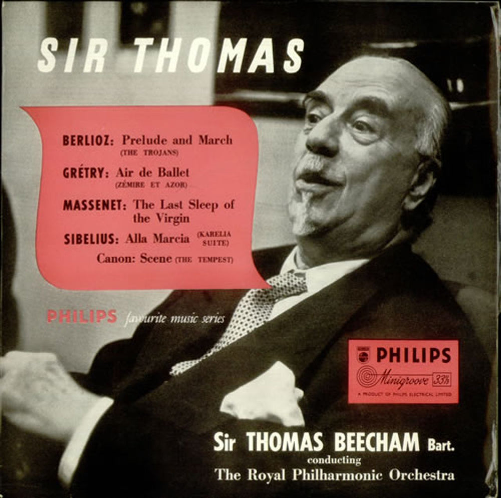 Sir Thomas Beecham Sir Thomas UK 10" vinyl single (10 inch record) SBR6215