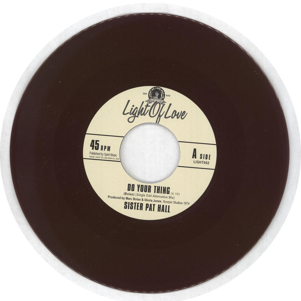 Sister Pat Hall Do Your Thing - Brown Vinyl UK 7" vinyl single (7 inch record / 45) 0J107DO730347