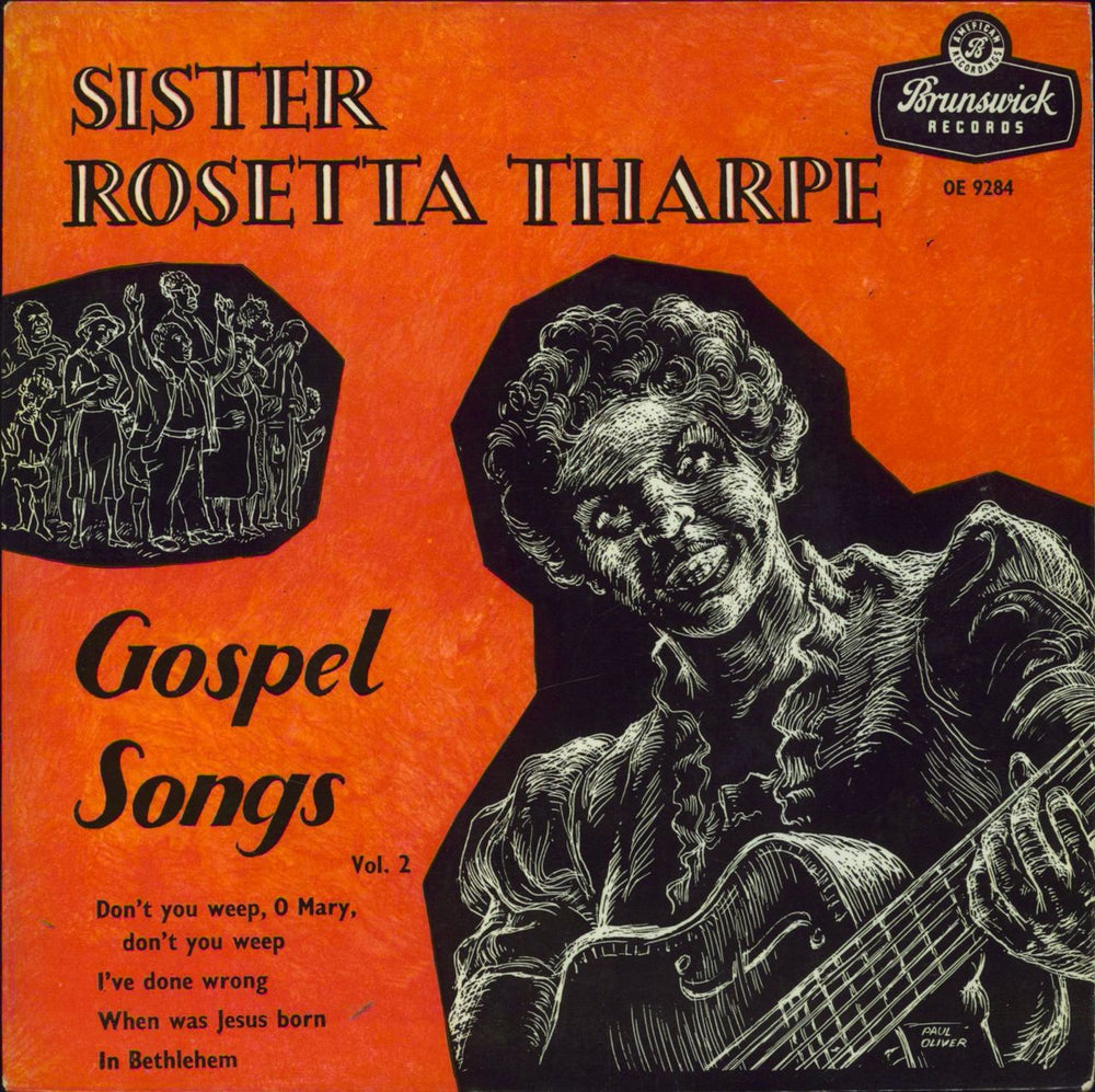 Sister Rosetta Tharpe Gospel Songs Vol.2 UK 7" vinyl single (7 inch record / 45) OE9284