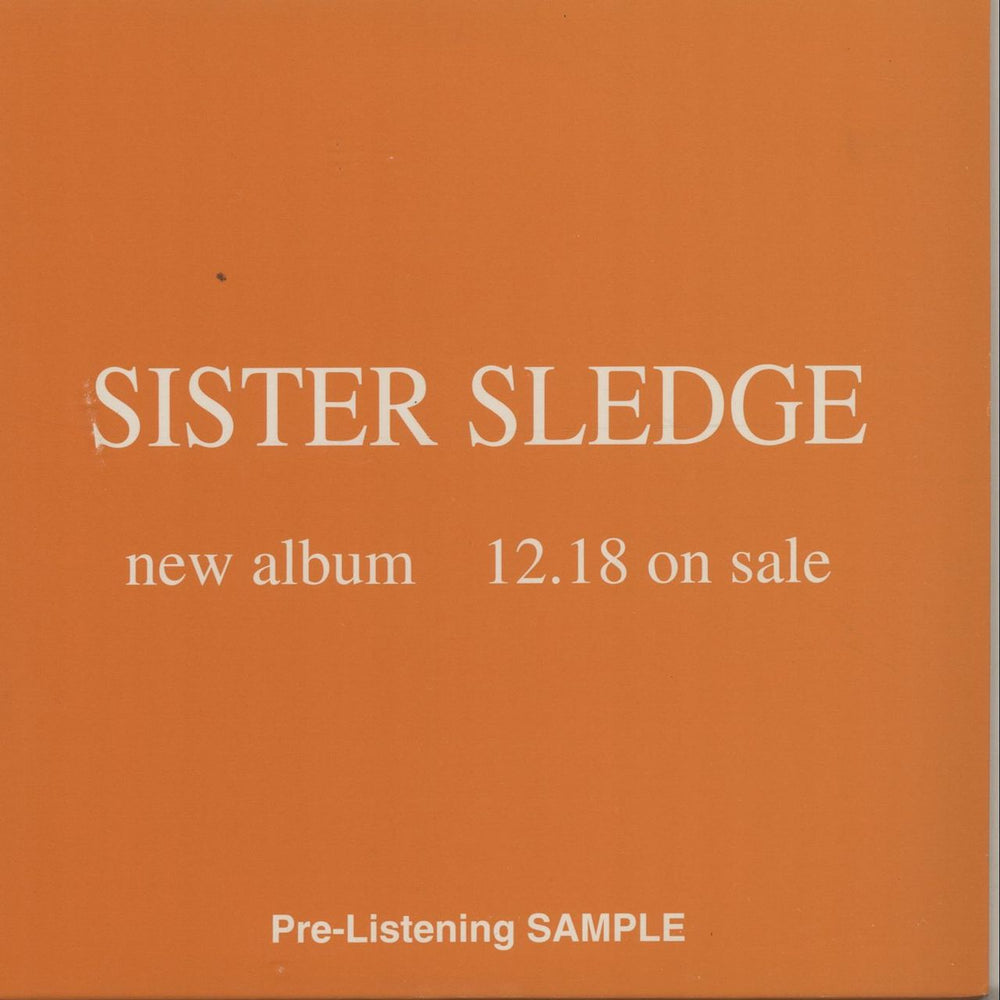 Sister Sledge New Album Japanese Promo CD single (CD5 / 5") XYSP-00013