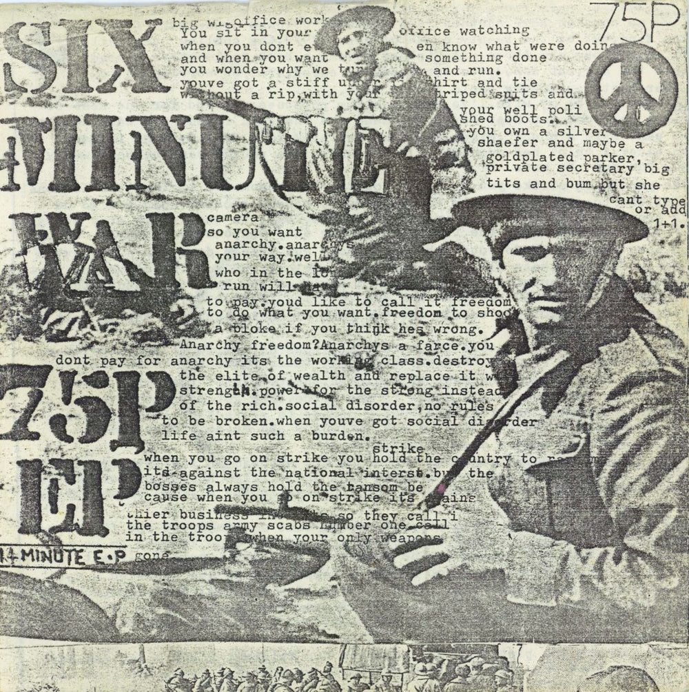 Six Minute War Six Minute War EP UK 7" vinyl single (7 inch record / 45) SGS-113