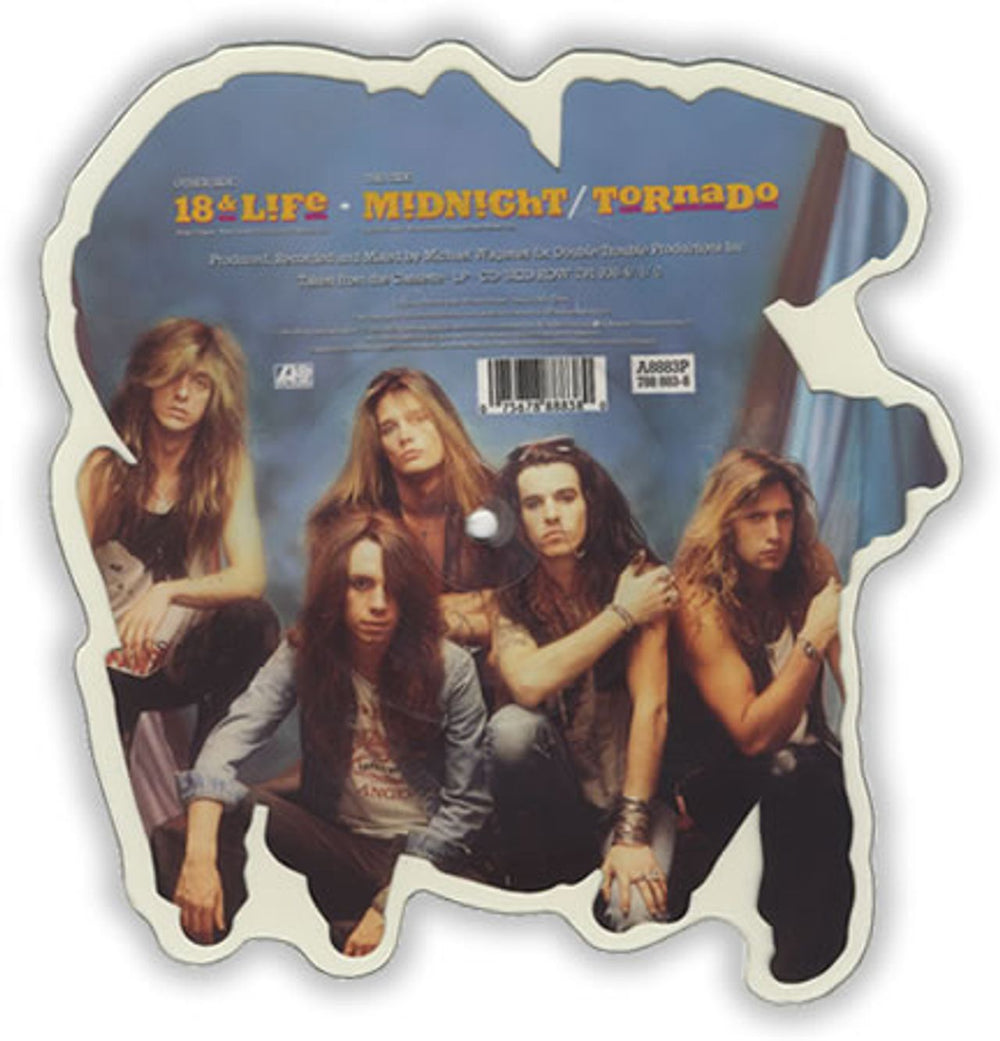 Skid Row (80s) 18 & Life UK shaped picture disc (picture disc vinyl record) SROSHLI44107