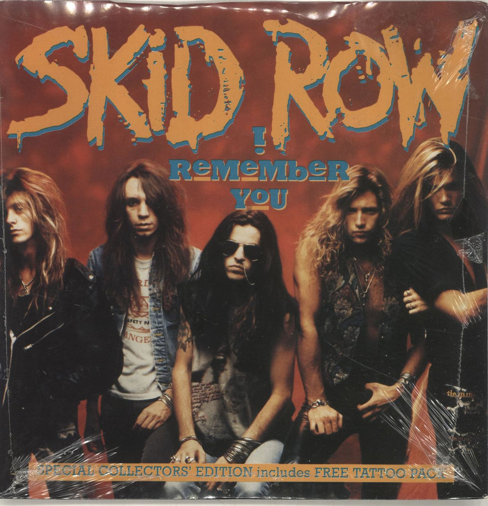 Skid Row (80s) I Remember You + tattoo UK 7" vinyl single (7 inch record / 45) A8886X