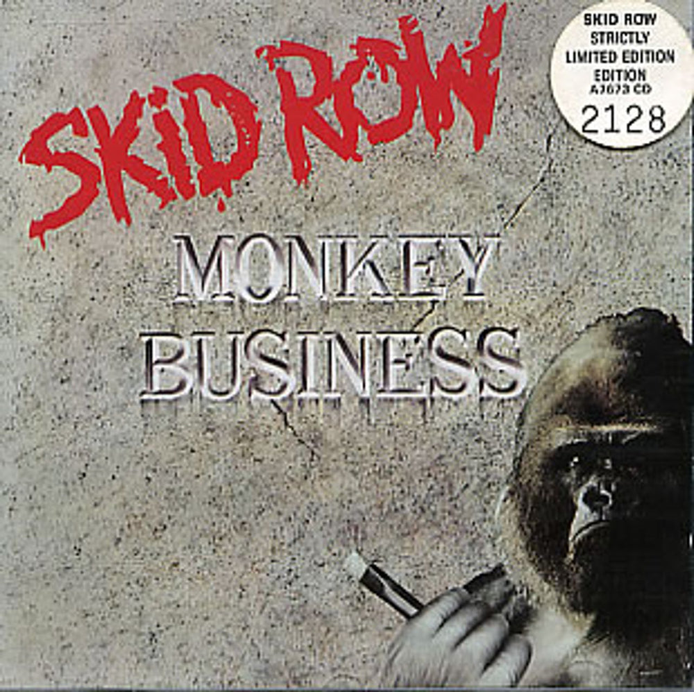 Skid Row (80s) Monkey Business UK CD single (CD5 / 5") A7673CD
