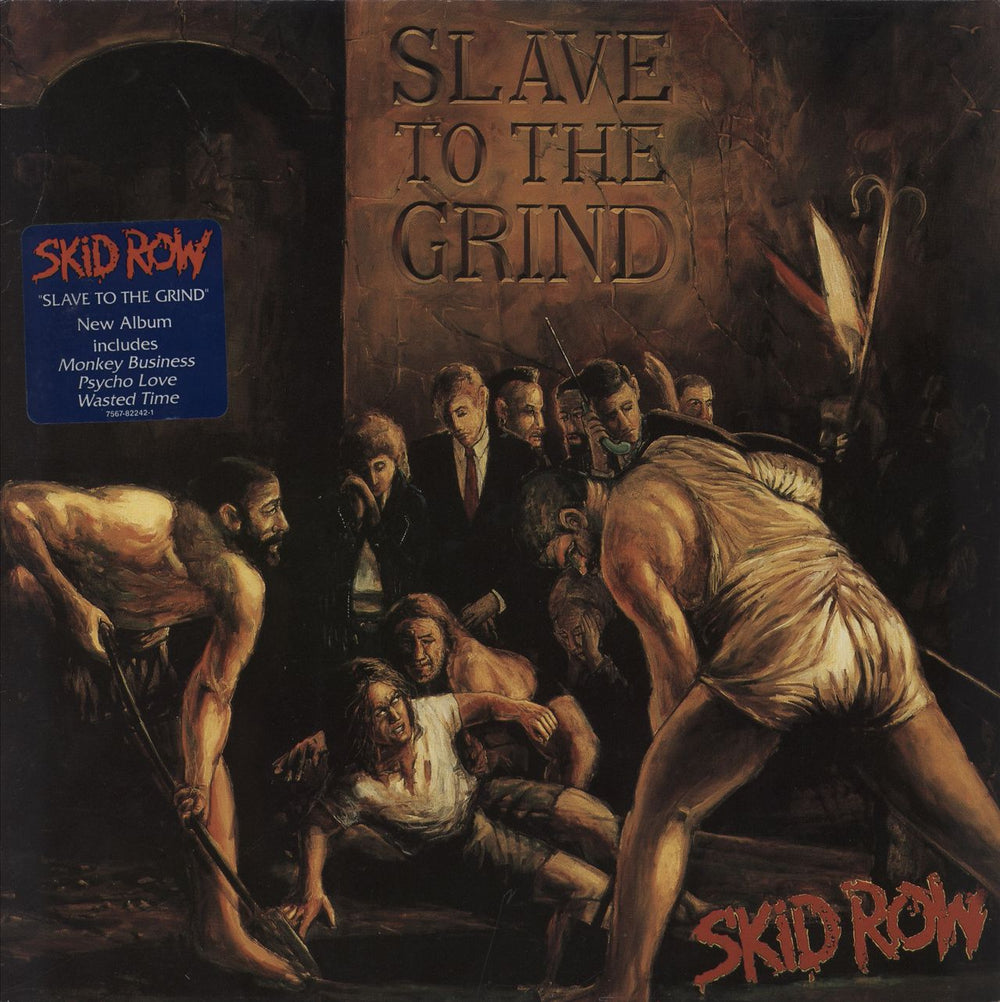 Skid Row (80s) Slave To The Grind - EX UK vinyl LP album (LP record) WX423