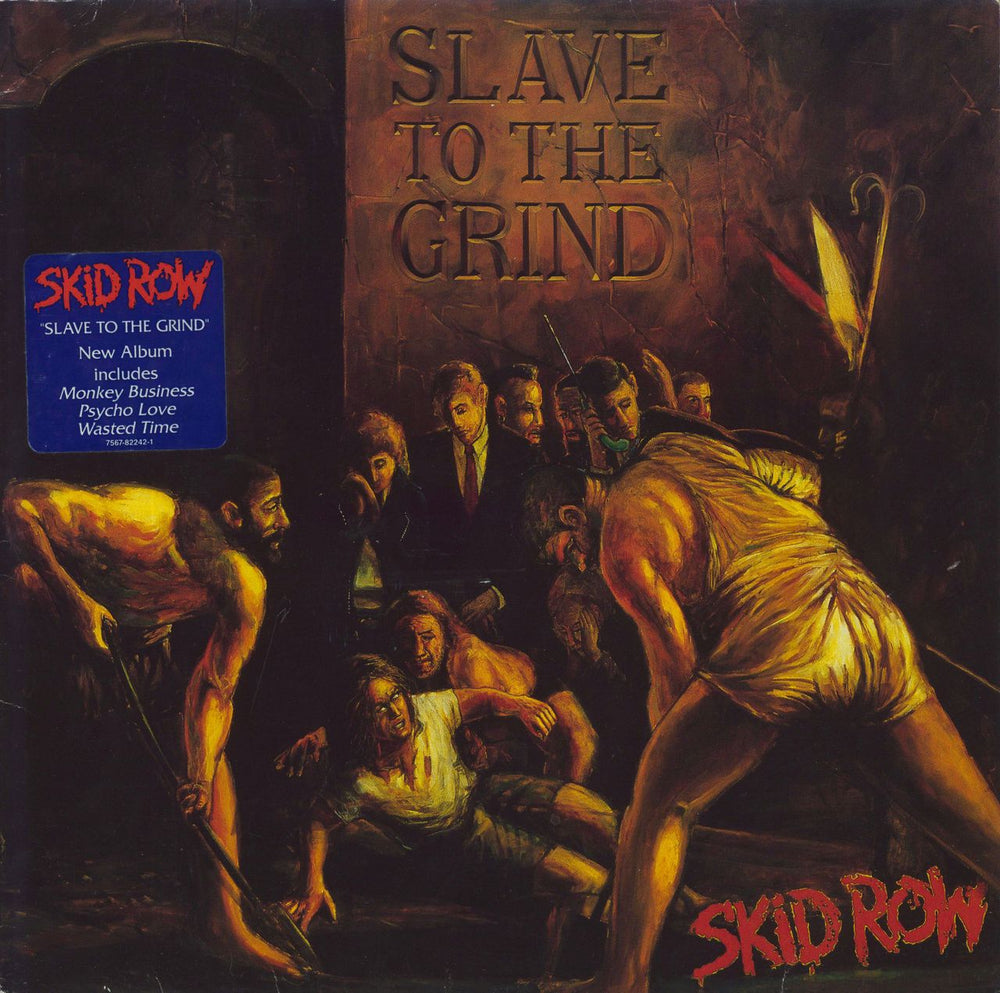 Skid Row (80s) Slave To The Grind - VG UK vinyl LP album (LP record) WX423