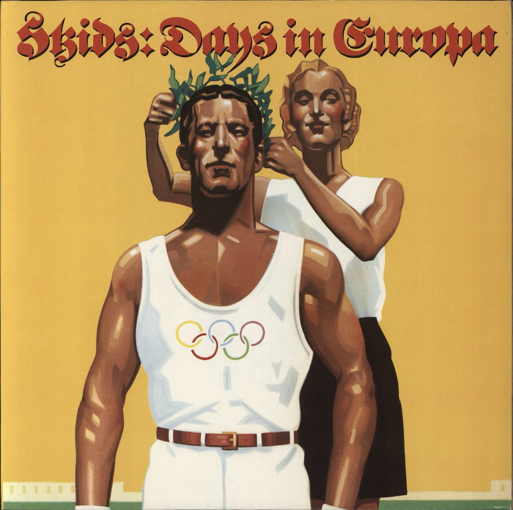 Skids Days In Europa - Withdrawn Sleeve German vinyl LP album (LP record) 201049