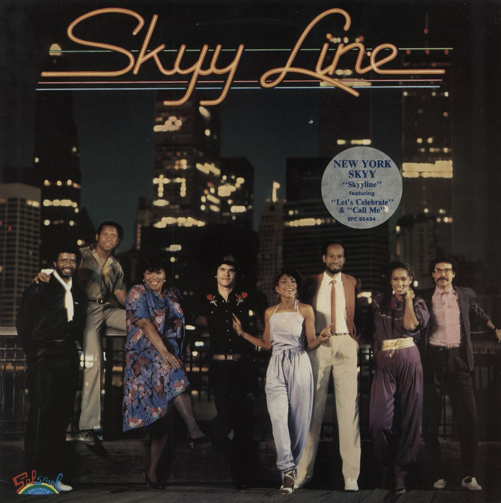 Skyy Skyy Line - hype sticker UK vinyl LP album (LP record) EPC85494