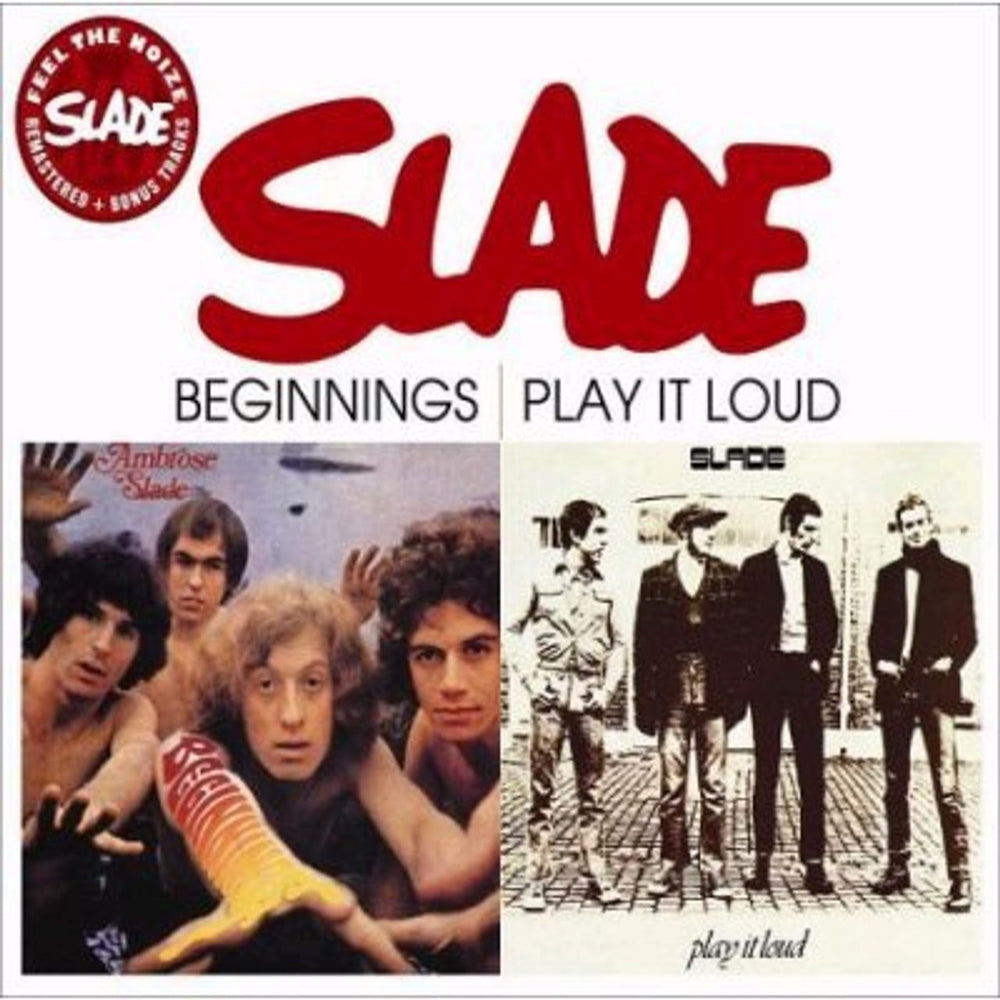 Slade Beginnings / Play It Loud UK CD album (CDLP) SALVOCD001