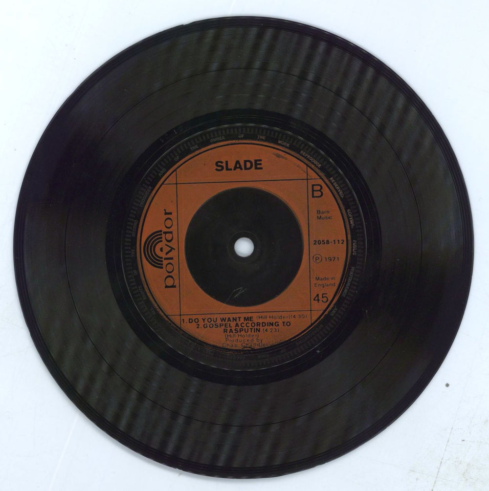 Slade Get Down And Get With It - Inj UK 7" vinyl single (7 inch record / 45)