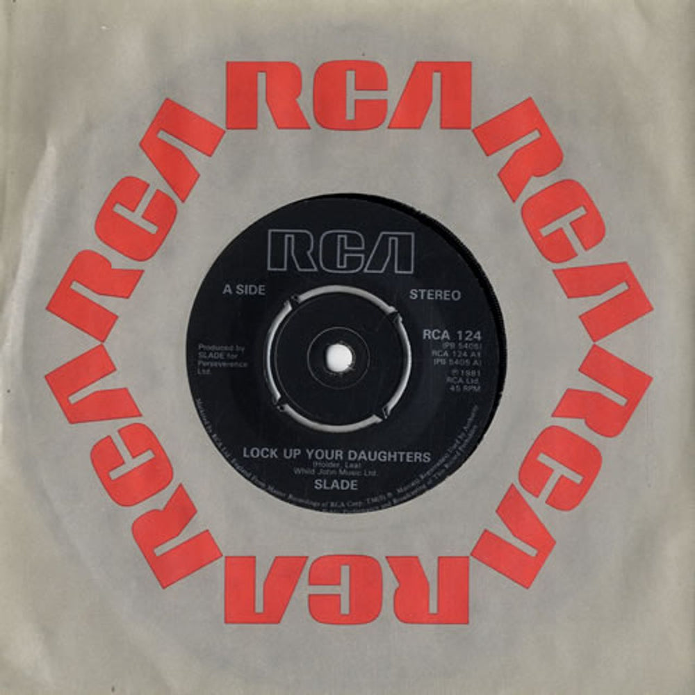 Slade Lock Up Your Daughters UK 7" vinyl single (7 inch record / 45) RCA124