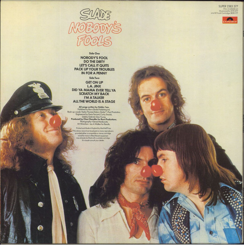 Slade Nobody's Fools - VG UK vinyl LP album (LP record)